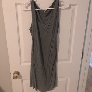 Pink blush Maternity, gray mini dress L